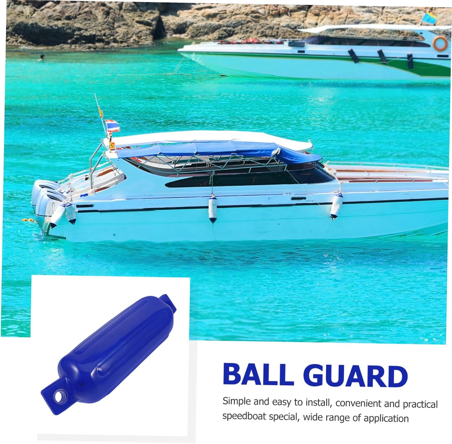 Hemobllo Kayak Bumper Yacht Protective Ball Inflatable Boat Bumpers for Docking Boat Docking Protector