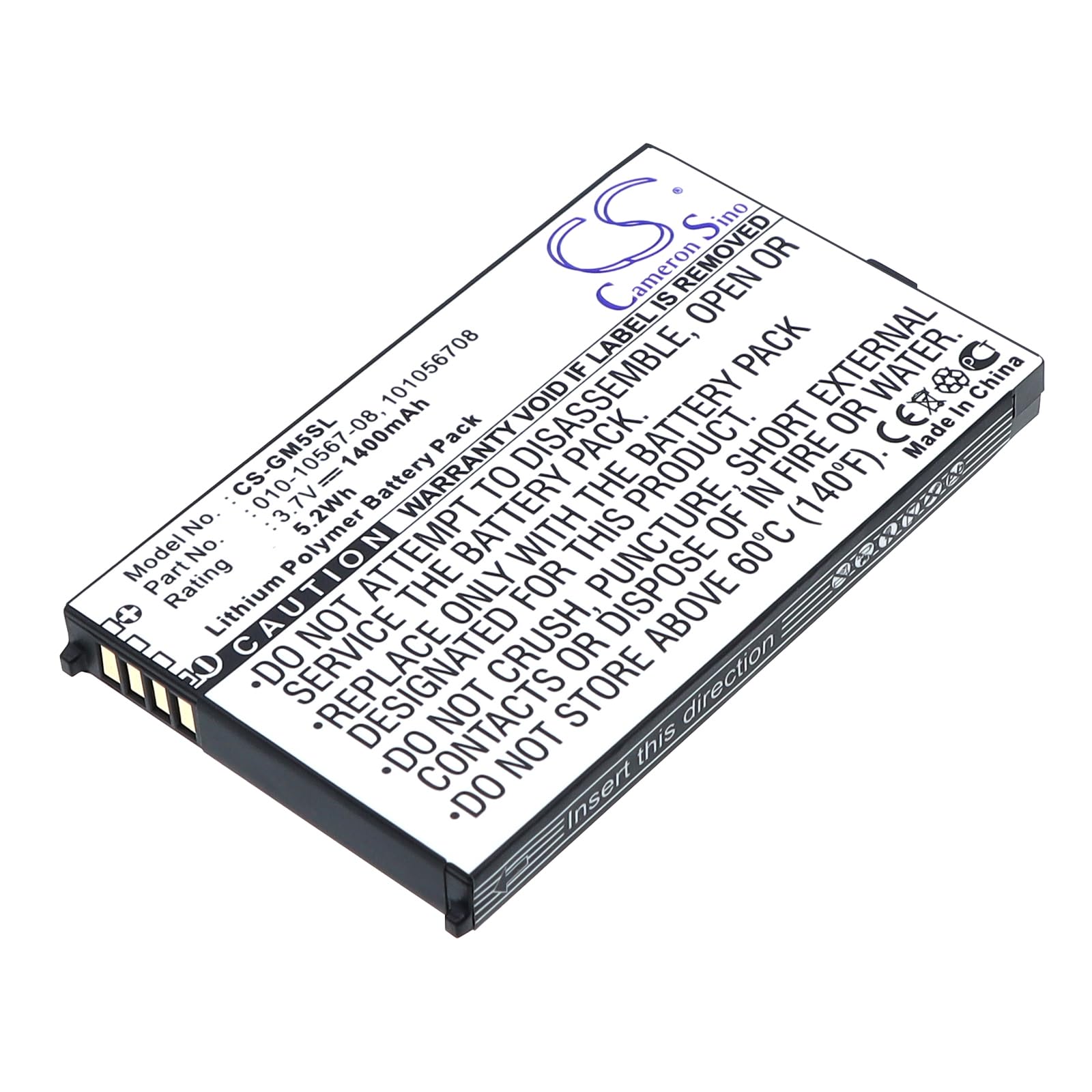 1400mAh GPS Replacement Battery,Compatible with iQue M5
