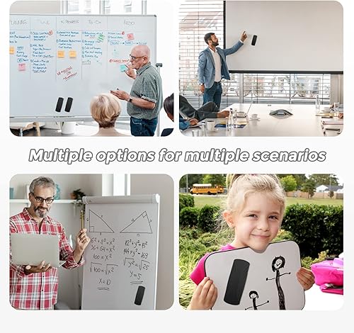Miniatura 6 de Ddaowanx Borrador de pizarra blanca, borrador magnético de borrado en seco, borrador de tablero de vidrio, suministros escolares y de oficina