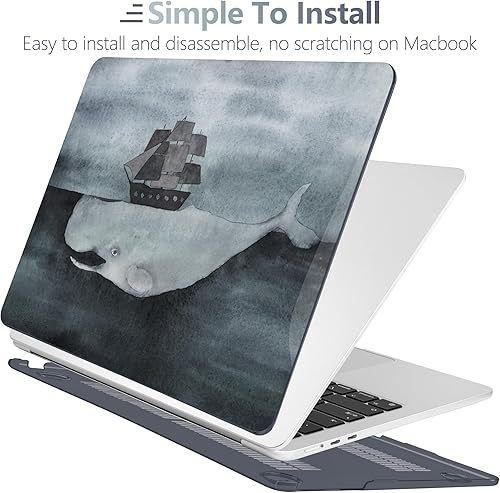 Miniatura 196 de Batianda Funda prémium para MacBook Air de 15 pulgadas 2025 M4 2024 2023 con chip M3 M2 modelo A3241/A3114/A2941, carcasa rígida diseñada