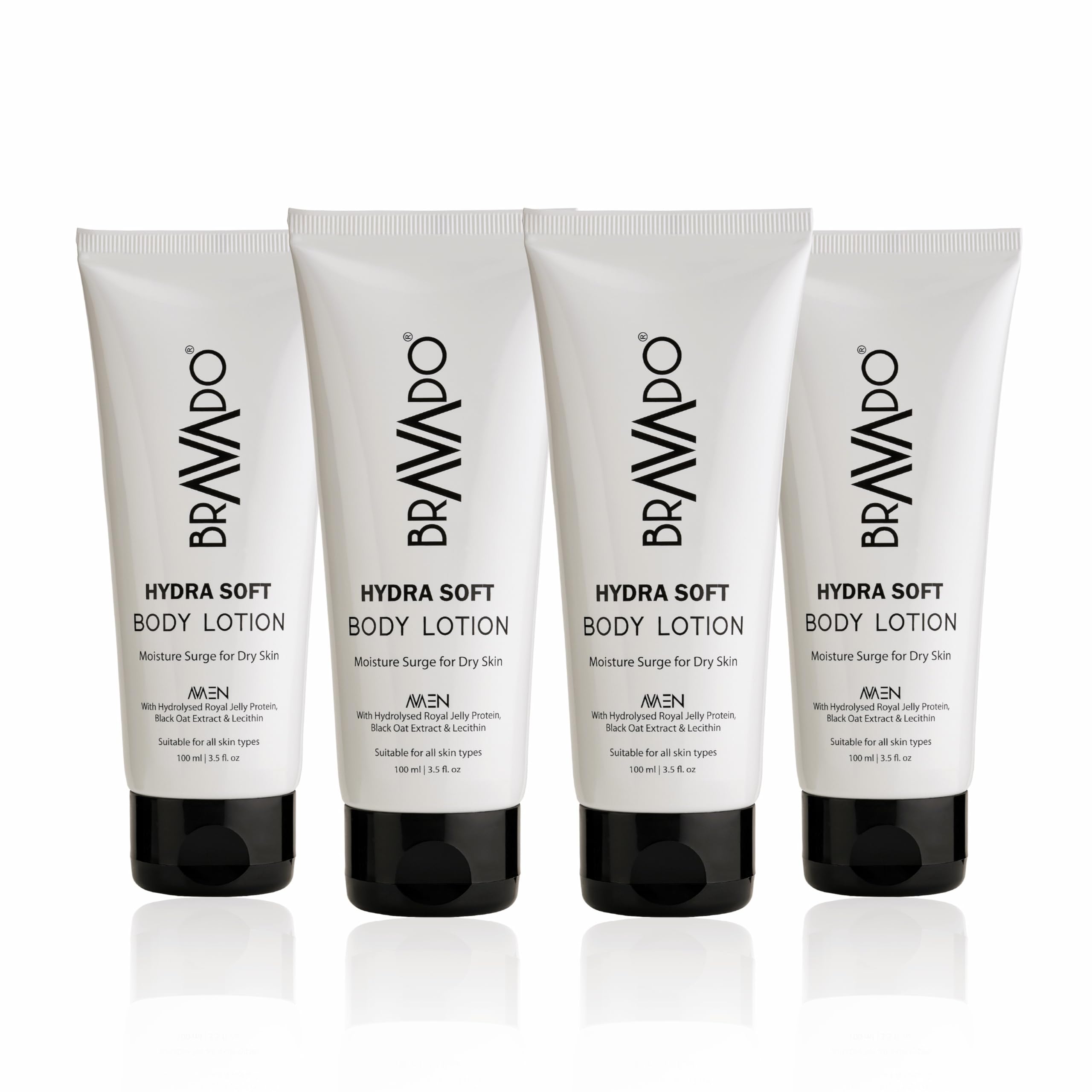 BRAVADO Hydra Soft Body Lotion with SPF 100ml (Pack of 4) | Daily Moisturising Lotion for Men | UV Protection + Hydration | Non-Sticky, Fast-Absorbing | Smooth & Soft Skin-image-20