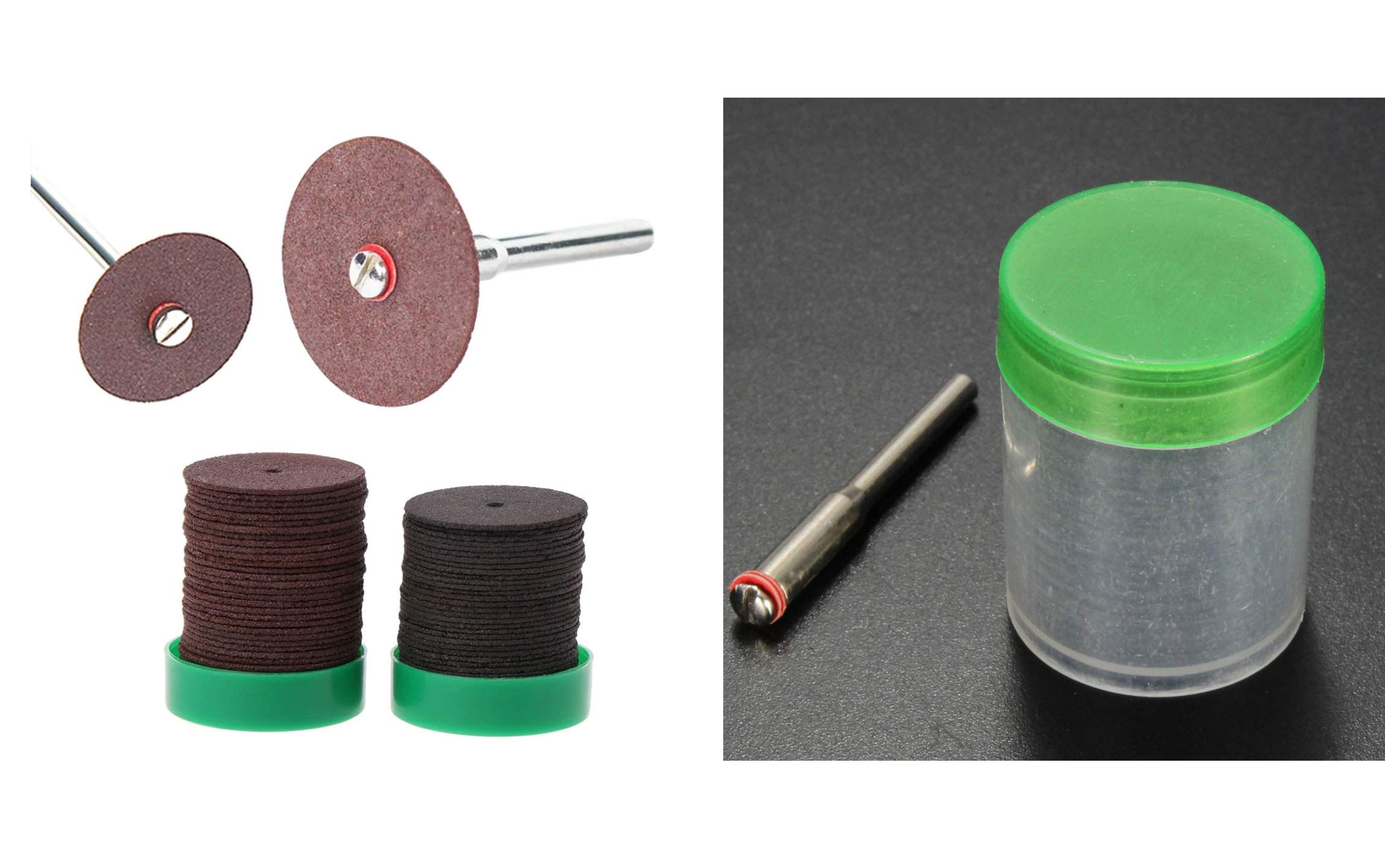 DIY Crafts Pack Of 40 Pcs 20+20, Multi Colour With 1 Pc Mandrel, 24mm Abrasive Disc Cutting Discs Reinforced Cut Off Grindin(Pack Of 40 Pcs 20+20, Multi Colour With 1 Pc Mandrel) 1