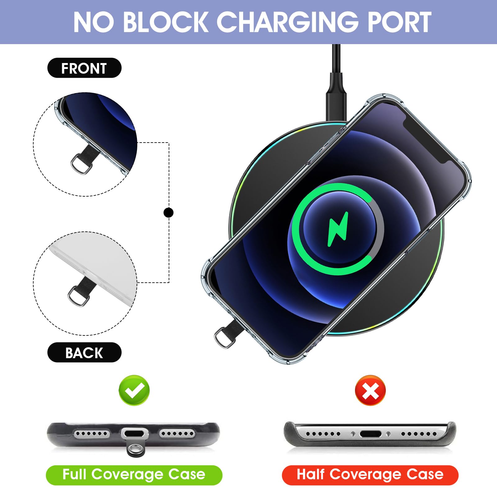 Simarro 3Pcs Phone Tether Tab Pads, Cell Phone Strap Patch - View #8