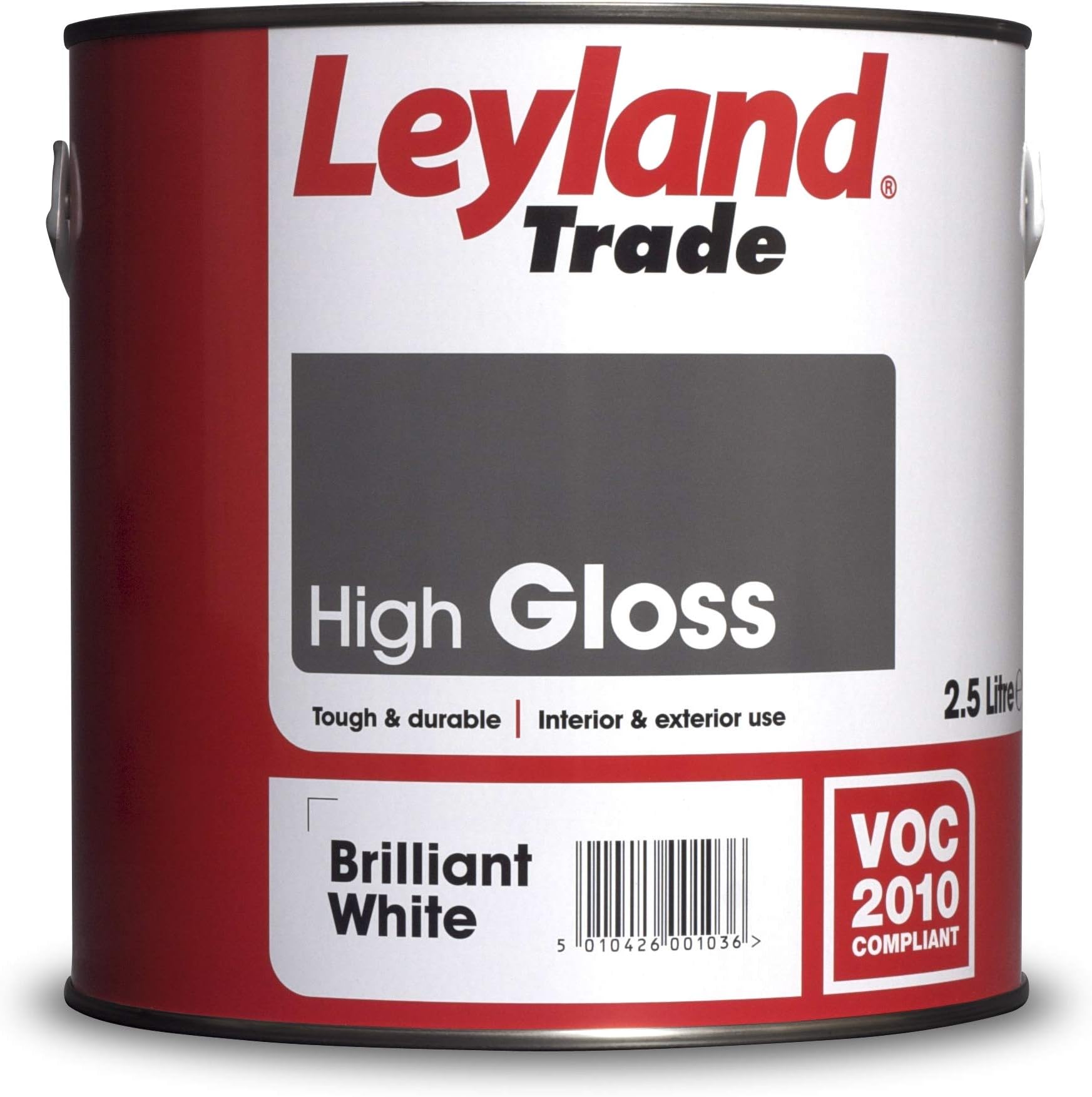Leyland Trade High Gloss Paint - Brilliant White 2.5L