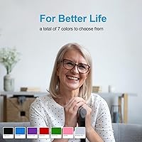 Vista 7 de Bastones de caminar REHAND - Bastones plegables, ajustables y colapsables para hombres y mujeres, punta resistente para todo terreno, con bolsa