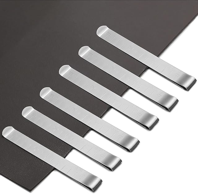 20Pcs Sewing Clips Stainless Steel, 3 inches Measurement Ruler Quilting Supplies for Wonder Clips, Water Erasable and Wear-Resistant Pinning and Marking Accessories/Marking Sewing Project Qu