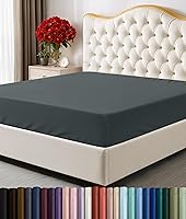 Utopia Bedding Queen Fitted Sheet Deep Pocket 15" - Soft Microfiber Polyester, Shrink & Fade Resistant, Grey - Secure Fit Bottom Sheet