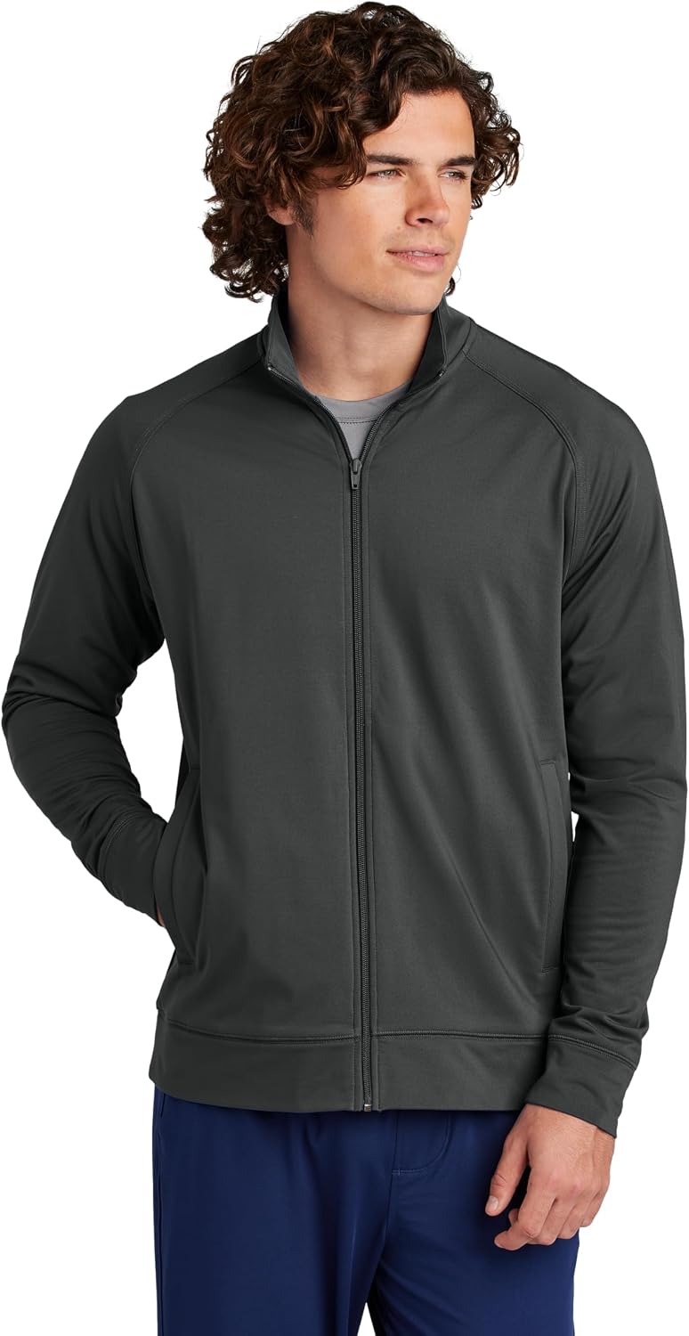 SPORT-TEK Unisex Sport-Wick Stretch Full Zip Cadet Jacket
