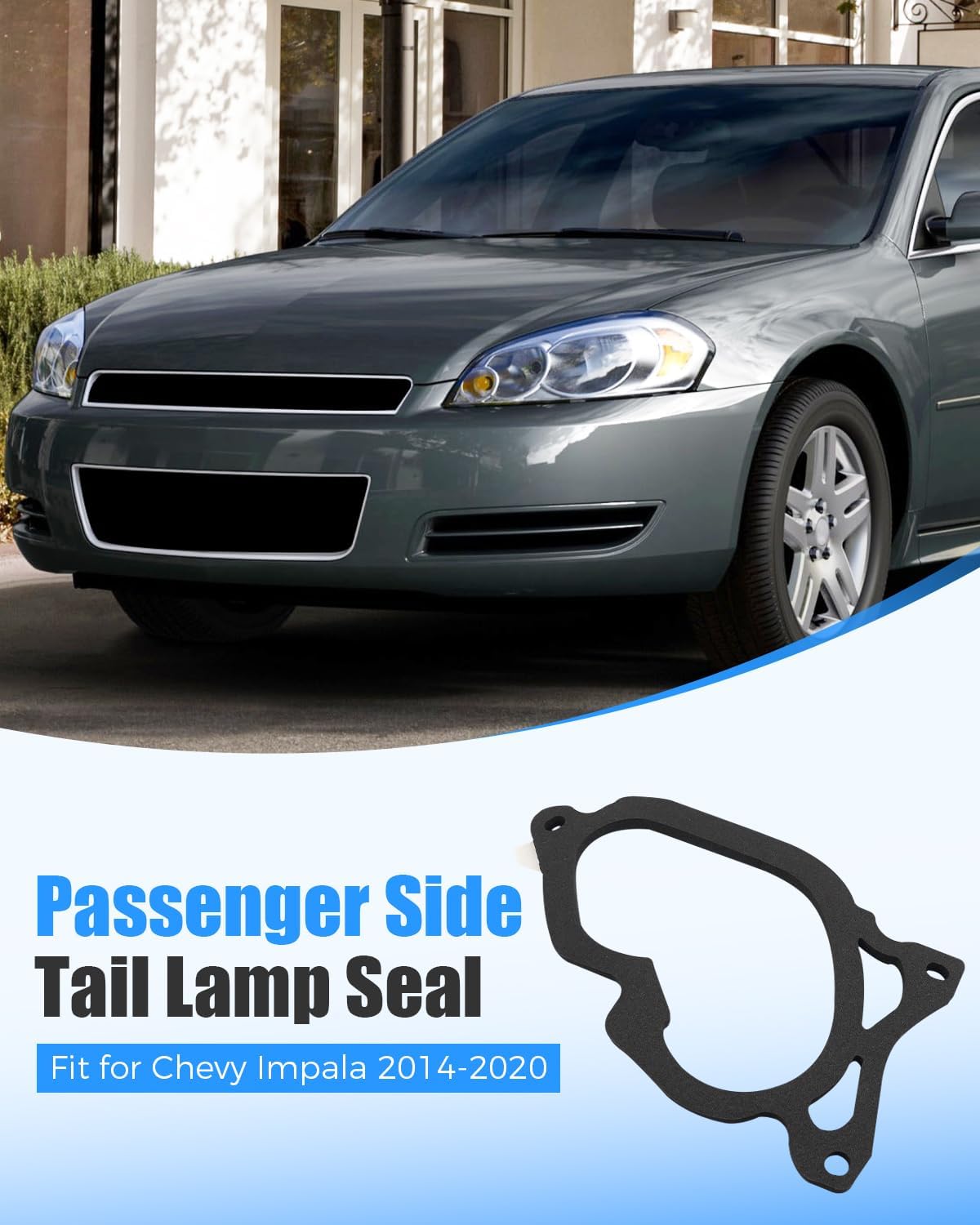 84527174 Passenger Side Tail Lamp Seal Fit for Chevy Impala 2014-2020, Replacement Part Number 23453699 84393450, Tail Light Seal Gasket, Foam Silicone Waterproofing Anti-Vibration