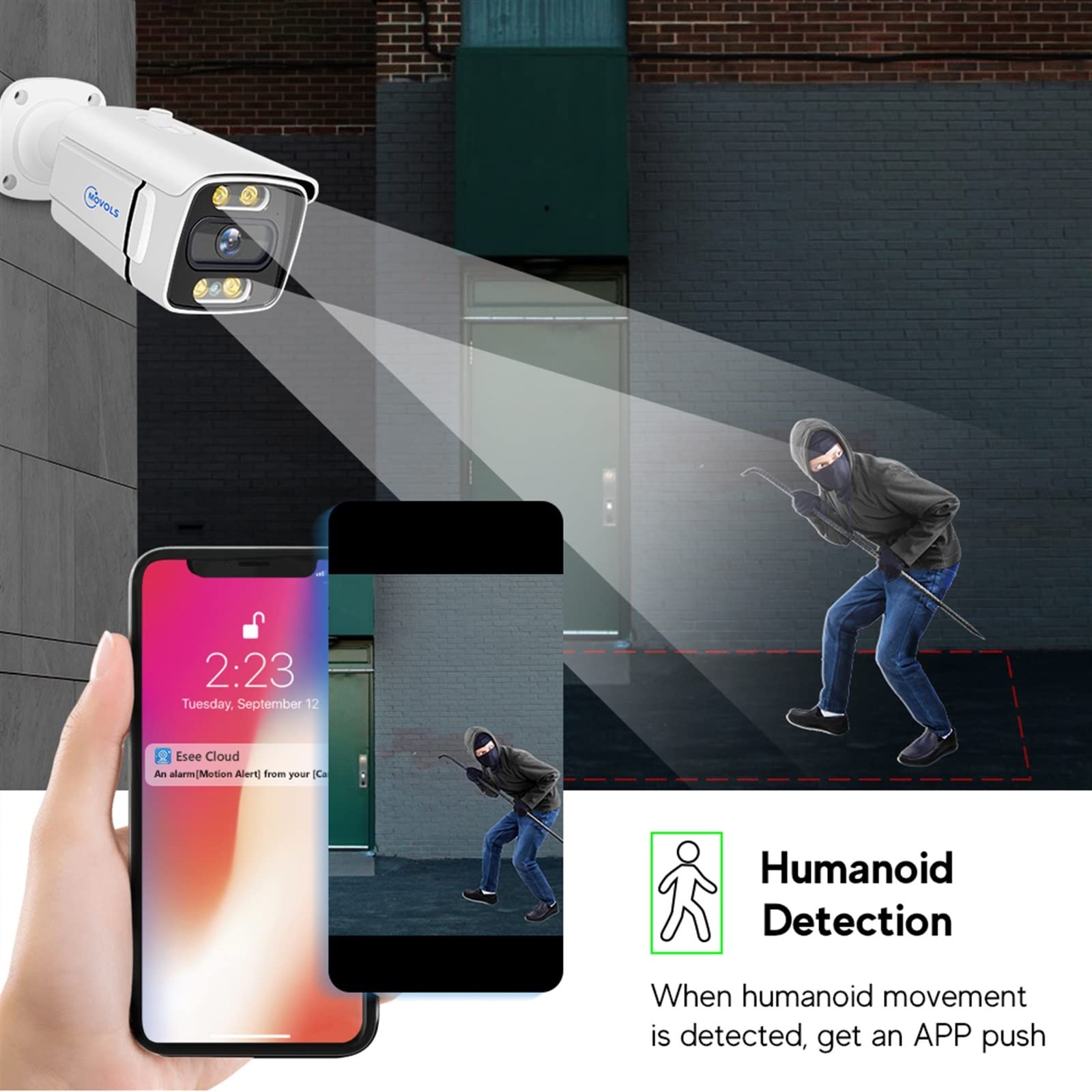 5MP AI POE zestaw do nadzoru wideo 8CH P2P System kamer bezpieczeństwa dwukierunkowy dźwięk zewnętrzny dom 8MP kamera IP CCTV Nvr zestaw Wykrywanie ruchu(None,8CH NVR With 4 Cam)