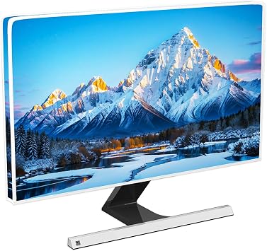 Snow Mountains Television Covers 32 Inch Weatherproof Dust-Proof Winter Scenery New Zealand LCD LED Dust Cover for LCD LED PC Desktop and Home Hanging TV Full Body Cover for TV Screen