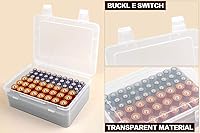 Vista 2 de Battery Organizer Storage Box, Garage Case Holder for 24* AA, 30* AAA Batteries (Bag Not Include Batteries Pack) (white)