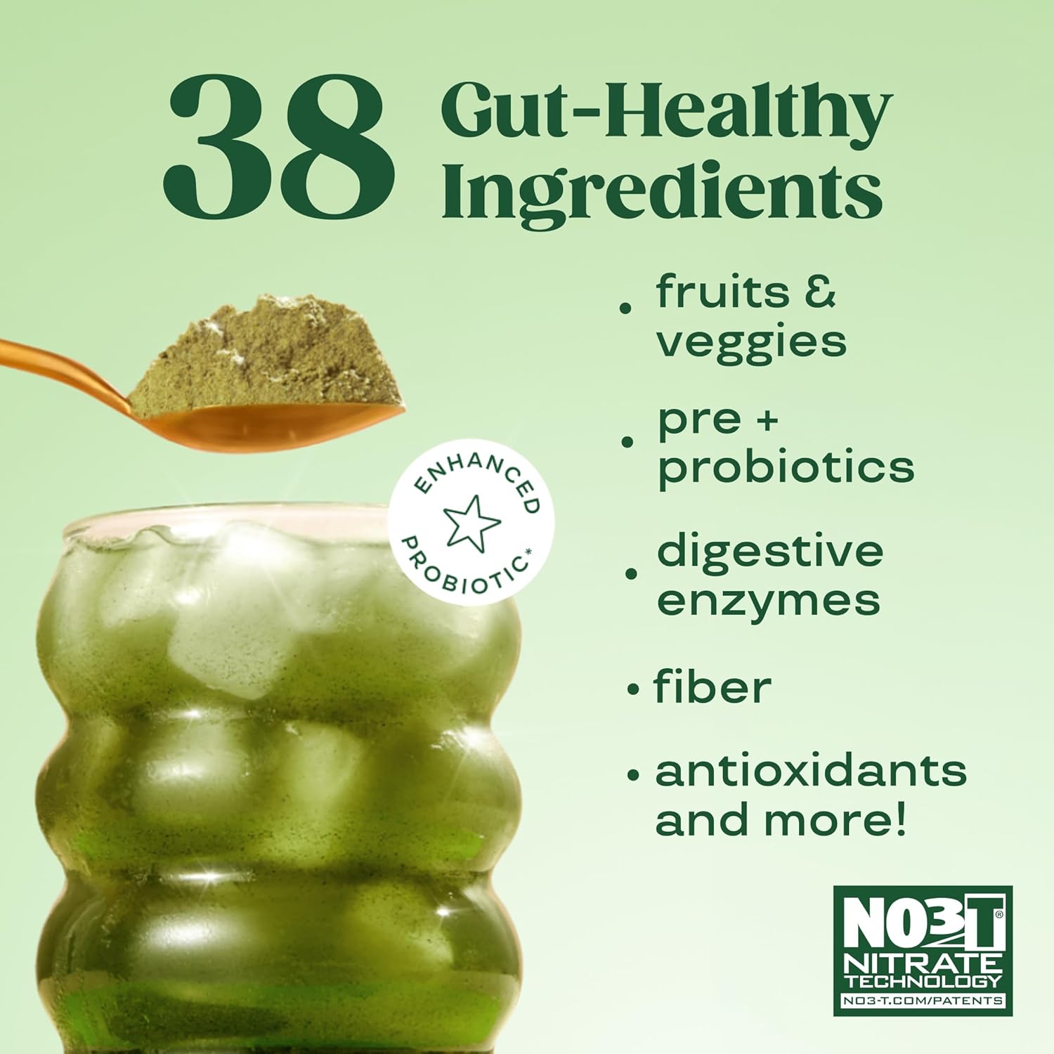 Bloom Nutrition Superfood Greens Powder, Digestive Enzymes with Probiotics and Prebiotics, Gut Health, Bloating Relief for Women, Chlorella, Juice Mix with Beet Root Powder, 25 SVG, Strawberry Kiwi