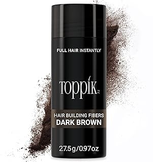 Toppik Hair Building Fibers with Premium Keratin Fibers Conceals Hair Thinning and Hair Loss for Fuller Looking Hair that Gives Completely Natural Look For Men and Women