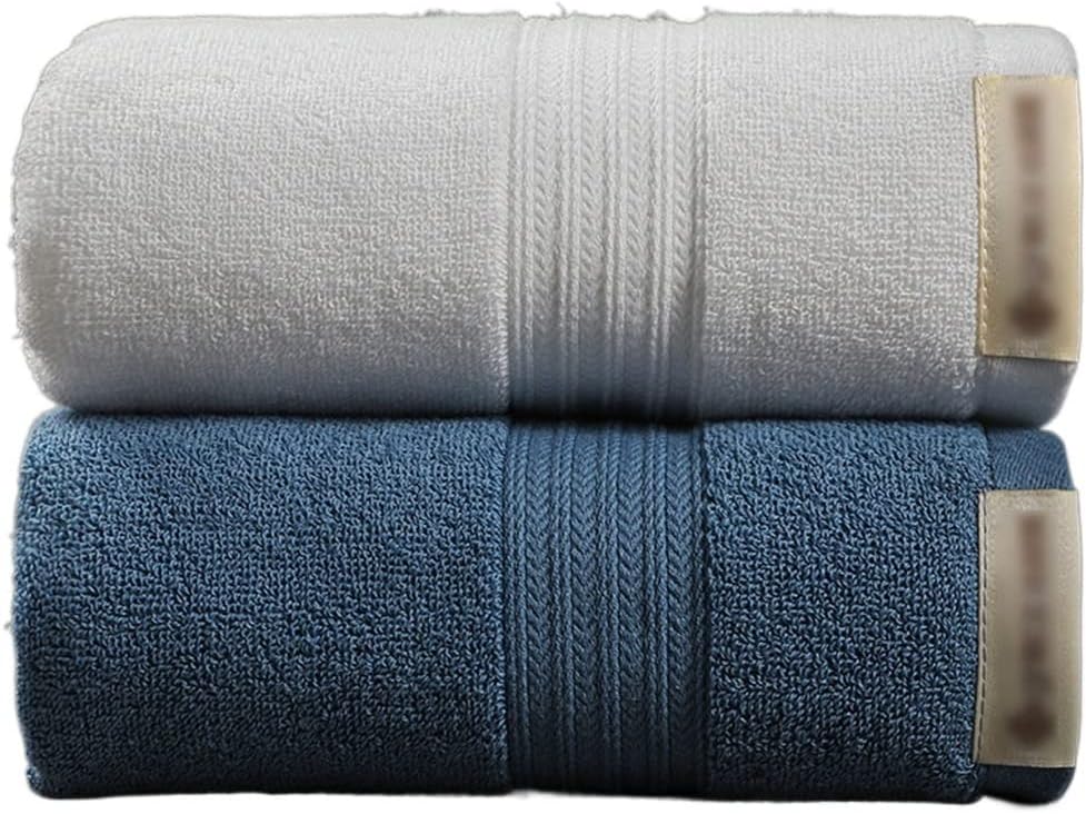 Man wash his face pures Cotton Household Thickening Adult Soft Water Suction Towel Men and Women Bath(B 2PS)