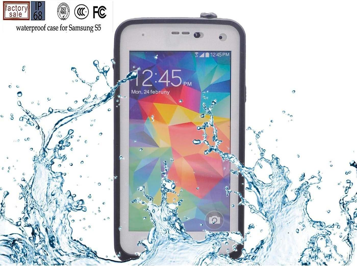 Nancy's Shop Waterproof Dustproof Snowproof Shockproof Hard Armor Protective Cover Case for Cell Phone Samsung Galaxy S5 I9600 Sv S V (2-white Nancy's Shop Waterproof Case Cover)