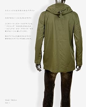 Amazon | [CrossWorld] モッズコート メンズ ミリタリー コート
