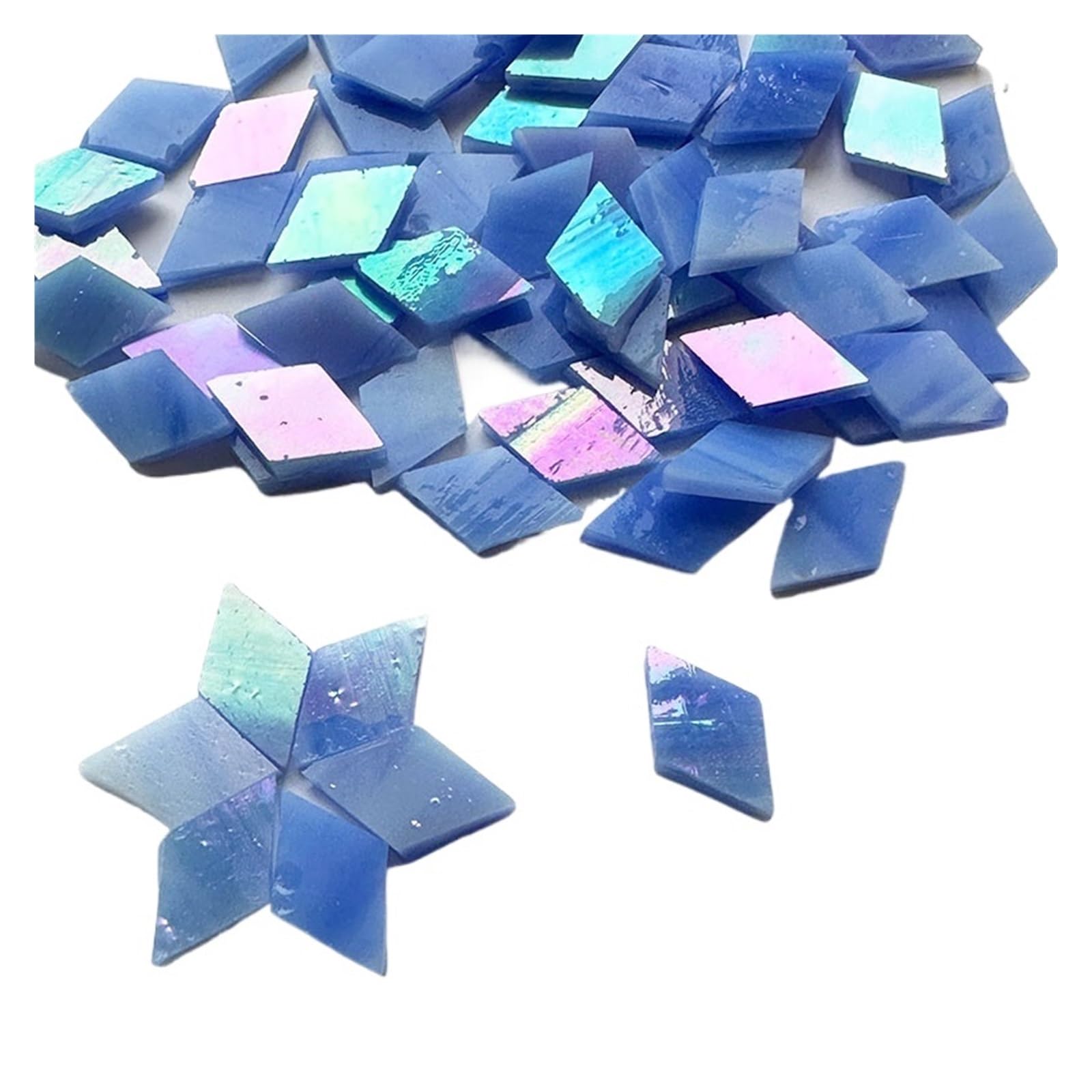 Wbtajzhy Color 6 Ceramics Mosaic Glass Tiles 50G Multicolor For Diy Craft Decoration(Color 6)