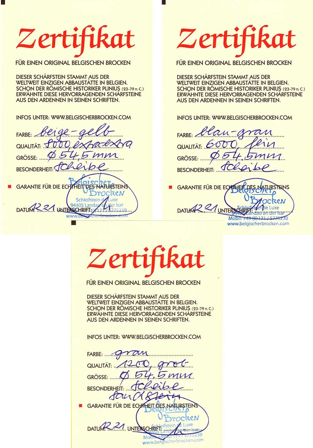 Zestaw tarcz szlifierskich belgijski kamień pireneński naturalny ziarno 1200 6000 8000 średnica 54,5 mm do szlifierek rolkowych