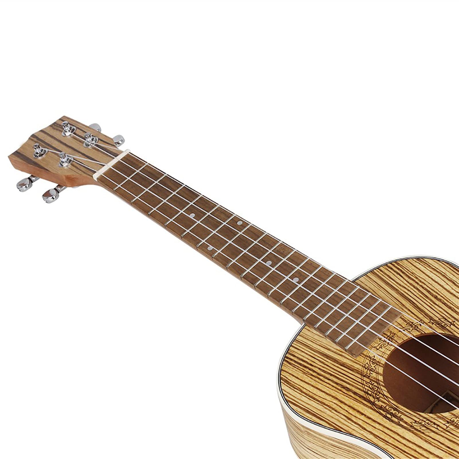 Ukulele Bausatz Konzert-Ukulele 24 26-Zoll- Ukulele Hawaiianer Schnur Zebra- Holz Ukulele Sopran-Mini-Gitarre-Set-Klavier-Tasche (Color : 26 Inch Ukulele)
