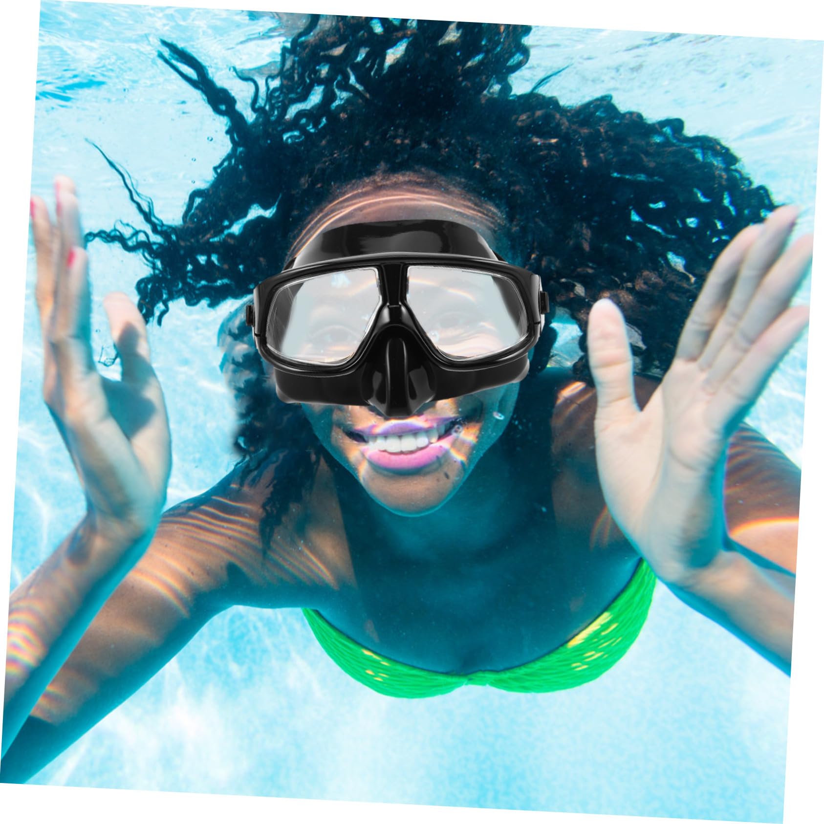 UPKOCH Máscara de Buceo con Correa Ajustable para Snorkel y Buceo con Sellado Visión y Volumen para Adultos