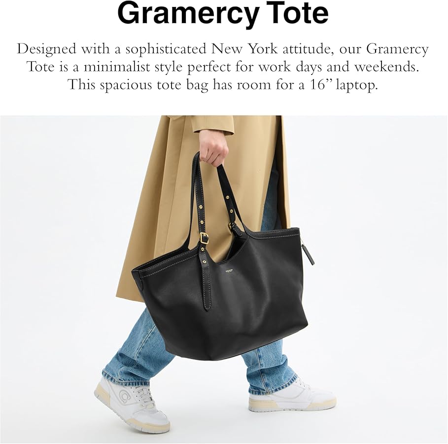 Amazon.com: COACH Women's Glazed Leather Gramercy Tote, B4/BLACK