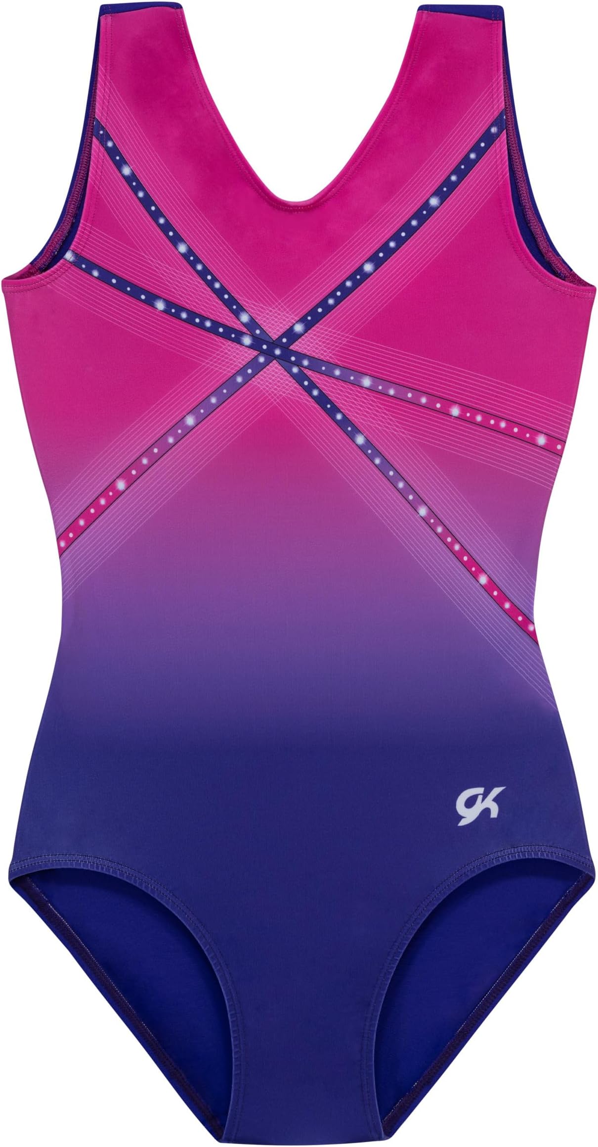 Glitz & Glam Gymnastics Leotard for Girls with Matching Scrunchie