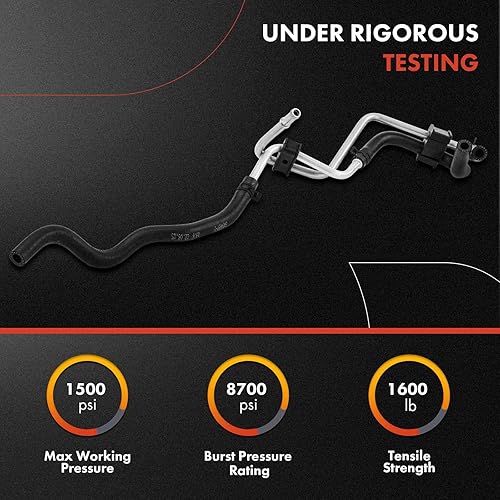 Miniatura 2 de A-Premium Conjunto de manguera de retorno de dirección asistida compatible con Nissan 370Z 2009-2020 Infiniti EX35 2008-2012 EX37 2013 G25 G35 G37