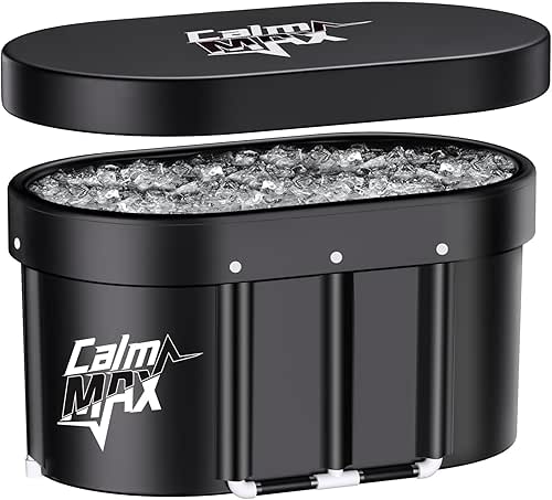 Bañera de hielo ovalada Calmmax con tapa para deportistas xl