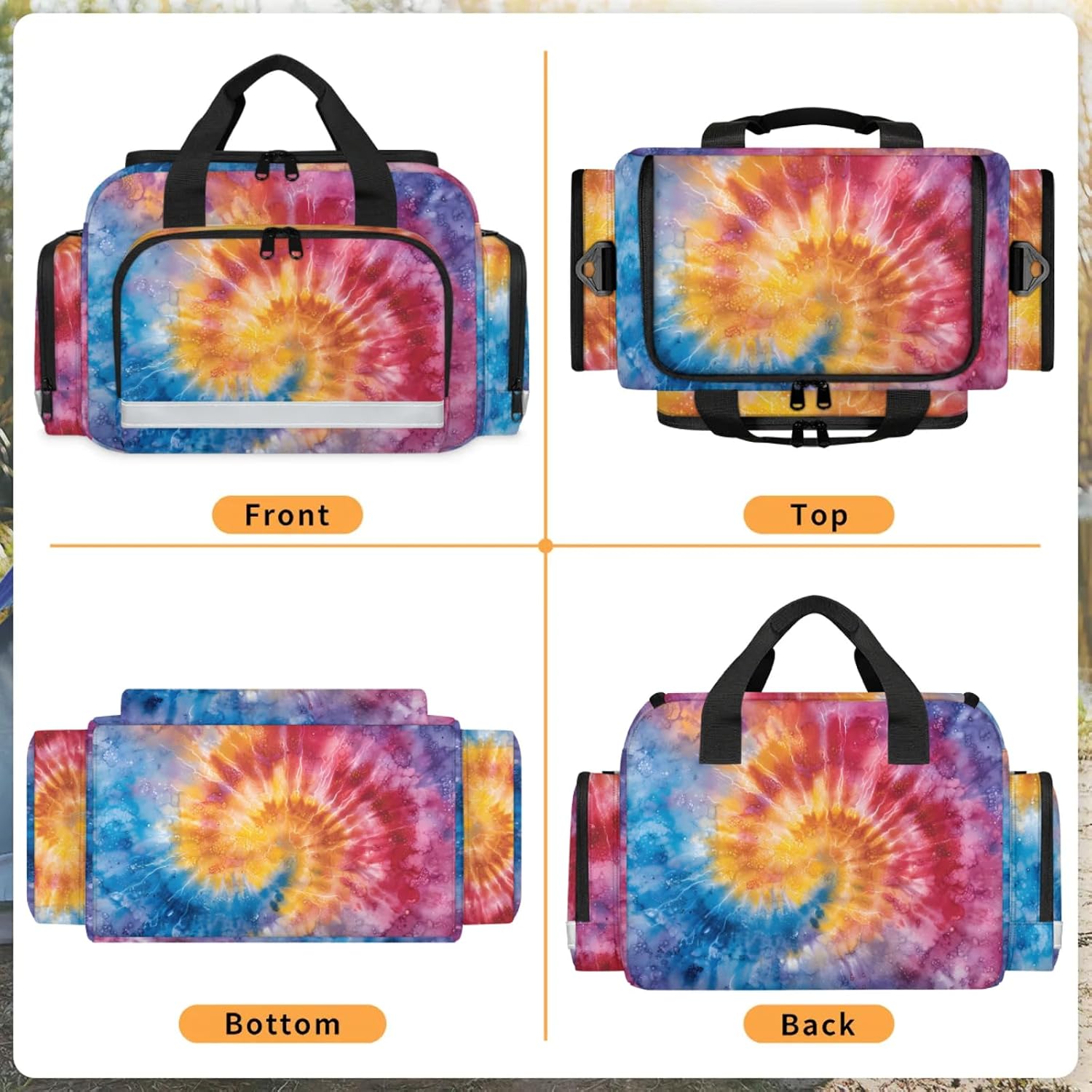 First Aid Bags Empty, Ethnic Eye Emergency Bag First Aid Kit Multiple Compartment Kit Carrier On Call Trauma Bag for Paramedics Emergency Medical Supplies Kit