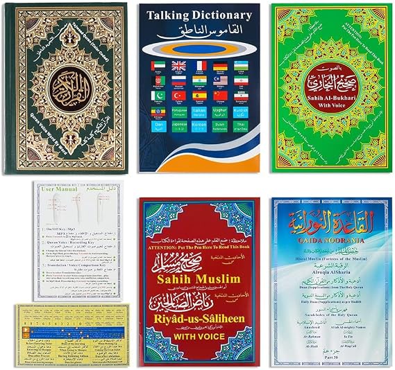 Electronic Foreign Language Translators - Quran Pen Reader, Reading Pen for Kids, Arabic Books for Kids - Quran Recitation, Language Translator Pen - Small Quran Player with Arabic and English