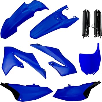 Polisport Motocross MX Replica Plastic Kit for Yamaha YZ 65 2019-25 Dirt Bike OEM Quality, Durable, Flexible & Perfect Fit Blue/Black