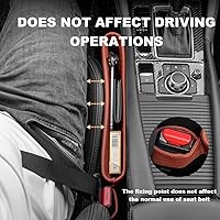 Vista 3 de Tumecos Car Seat Pockets PU Leather Car Console Side Organizer Seat Catcher Holders Compatible with Phone Key Wallet Phone Sunglasses 2 Pack (Black)