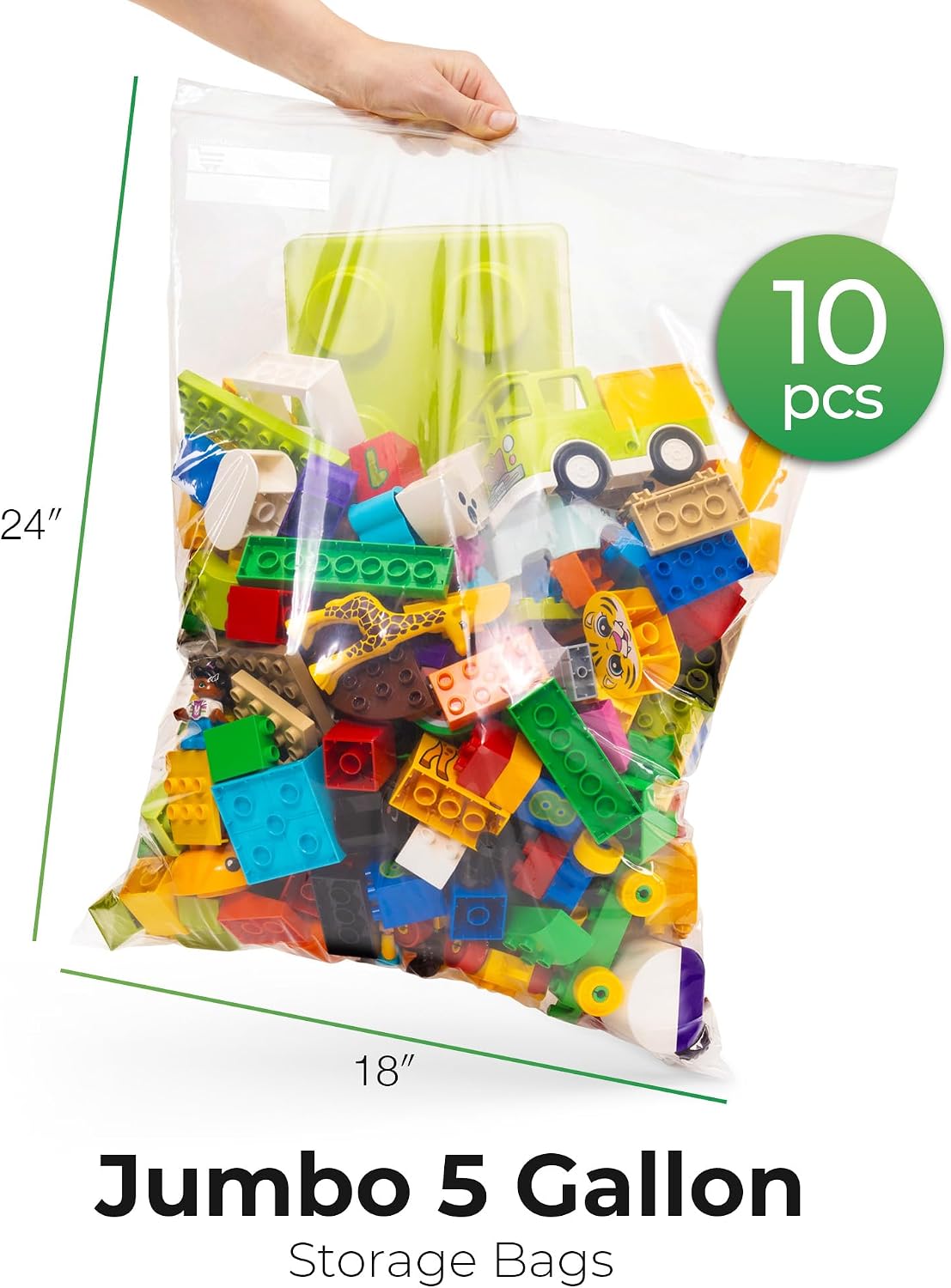 5 Gallon Storage Bags - 10 pcs, Extra Strong And Super Durable image 5