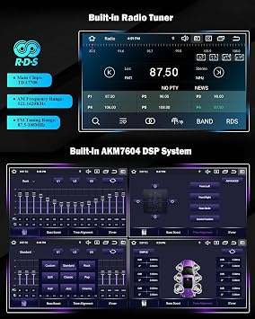 Erisin Android 16 Car Stereo Sat Nav for Audi A4 S4 RS4 8E B9 B7 Seat Exeo | 8-Core 4GB+64GB 7 Inch DVD Player GPS CarPlay Android Auto, Daily Driving, Bluetooth Music Streaming, Hands-Free Calling