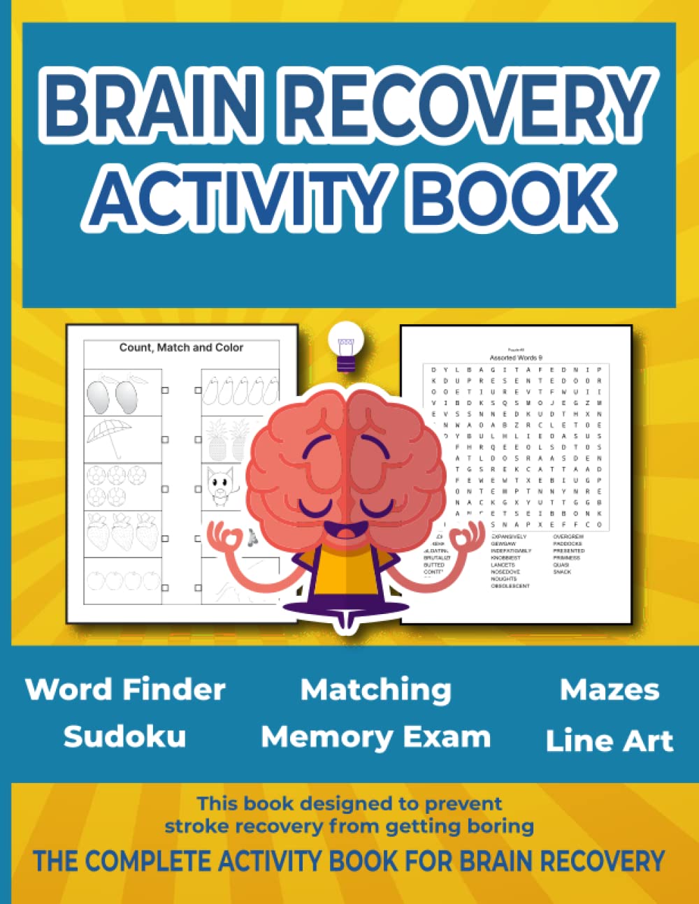 Brain recovery activity book: Brain Injury and Memory Recovery Activity Book
