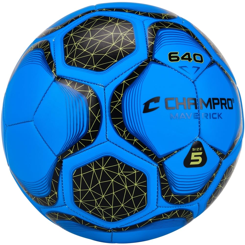 Maverick - Balón de fútbol, talla 4, color azul