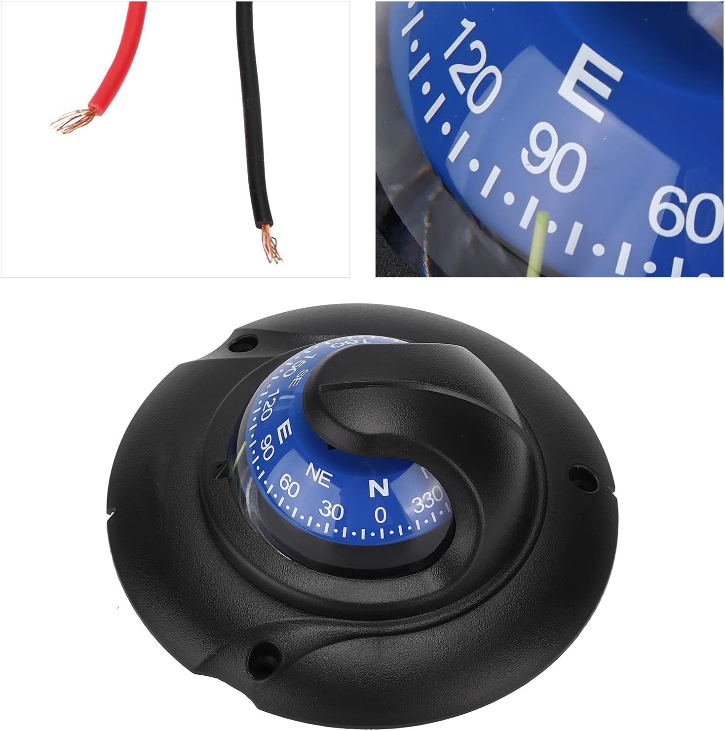 Generic Professional Multi Function Magnetic, High Accuracy with LED Light, for Marine Yacht Boating Travel Hiking Outdoors