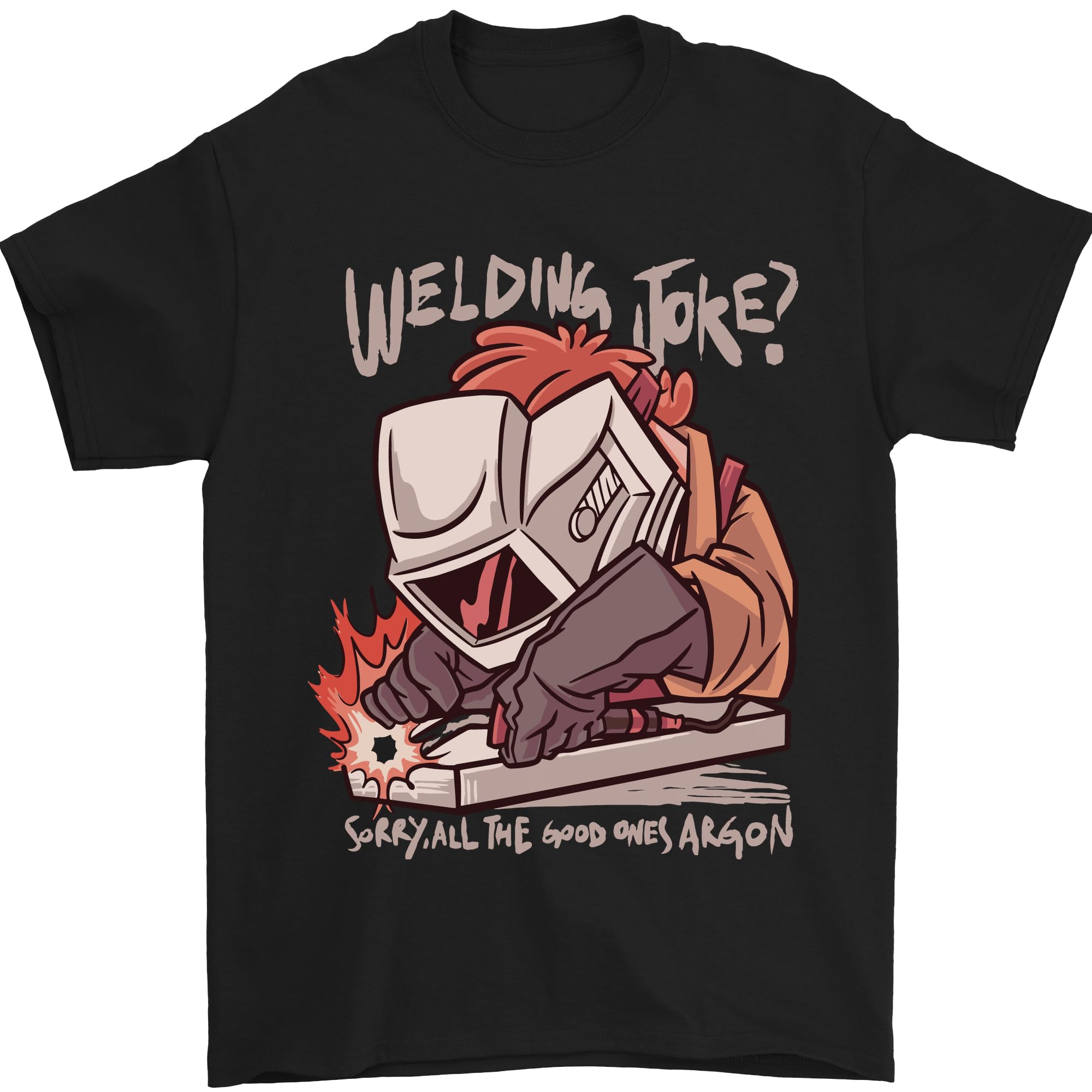 3TEESWelding Joke All The Good Ones Argon Welder Mens T-Shirt 100% Cotton