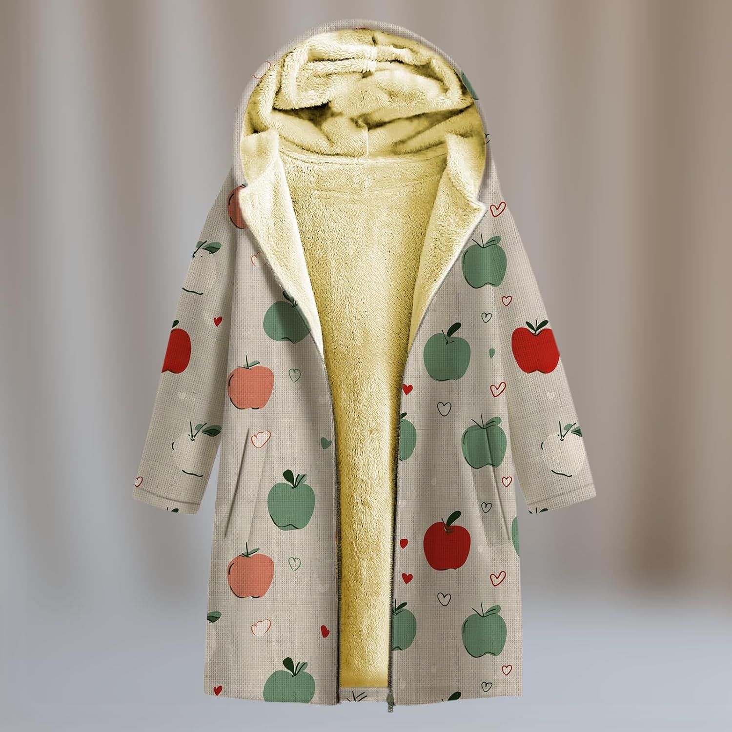 Fall Jackets For Women 2025 Western Long Sleeve Sherpa Fleece Zip Up Retro Ethnic Print Fashion Casual Warm Coats - Image 2