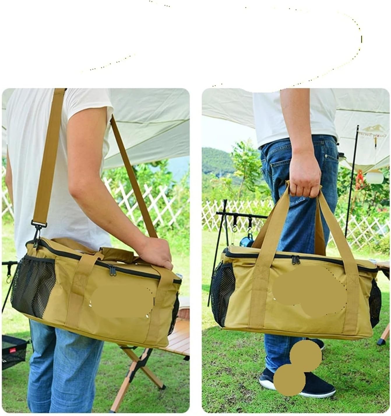 Outdoor Portable Storage Bag Large Capacity Utensil Organizer For Travel Camping Picnic