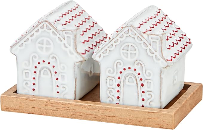 Mud Pie Ginger House S And P Shaker; 2 1/2" x 4 1/2"