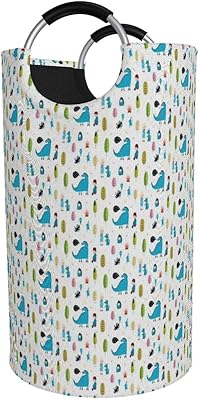 Amazon Kimdface ランドリーバスケット 手描きイラスト動物のキャラクターの漫画のスタイルを持つ男の子と女の子のイオンプリント ランドリーバッグ 洗濯かご おりたたみ 洗濯カゴ おしゃれ 収納ボックス おもちゃ収納 ランドリー収納 オンライン通販