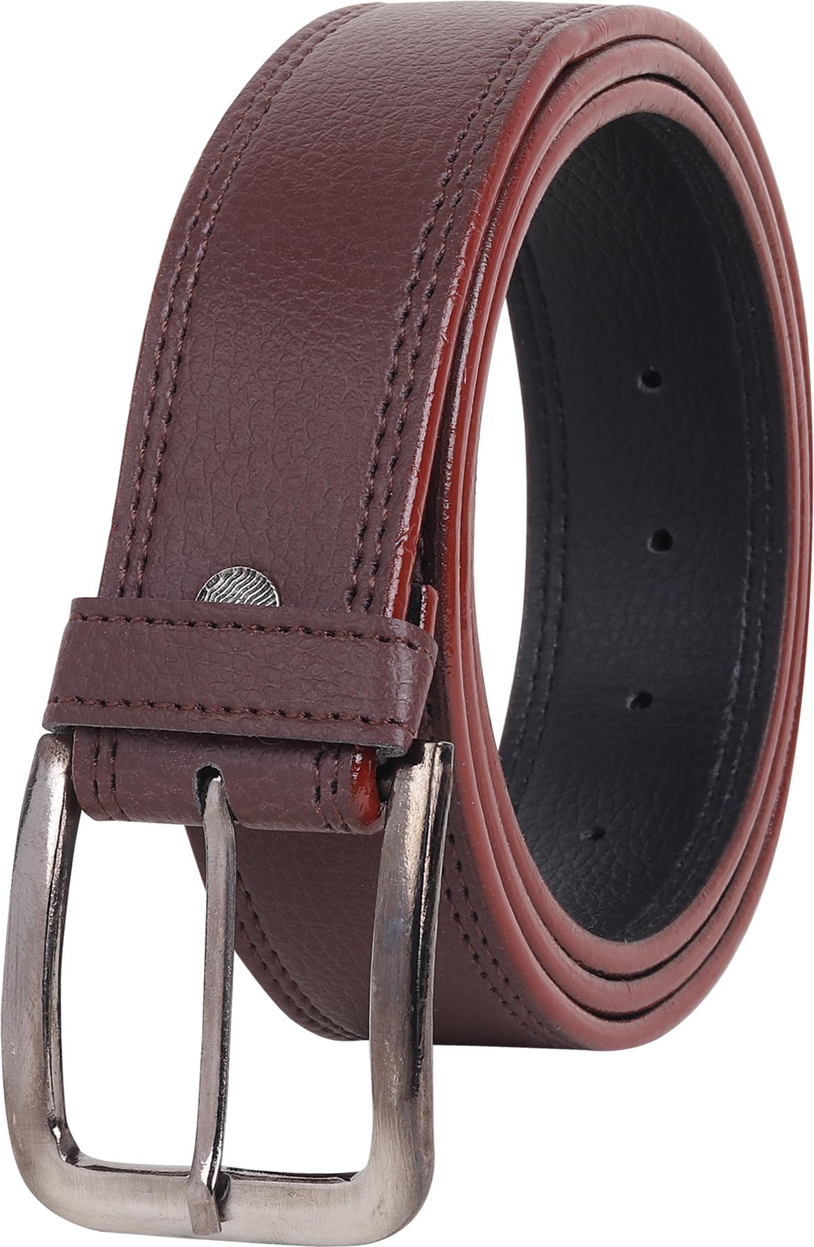 Men Casual, Evening, Formal, Party Brown Artificial Leather Belt ()-WA BROWN BELT (32)-picture-25