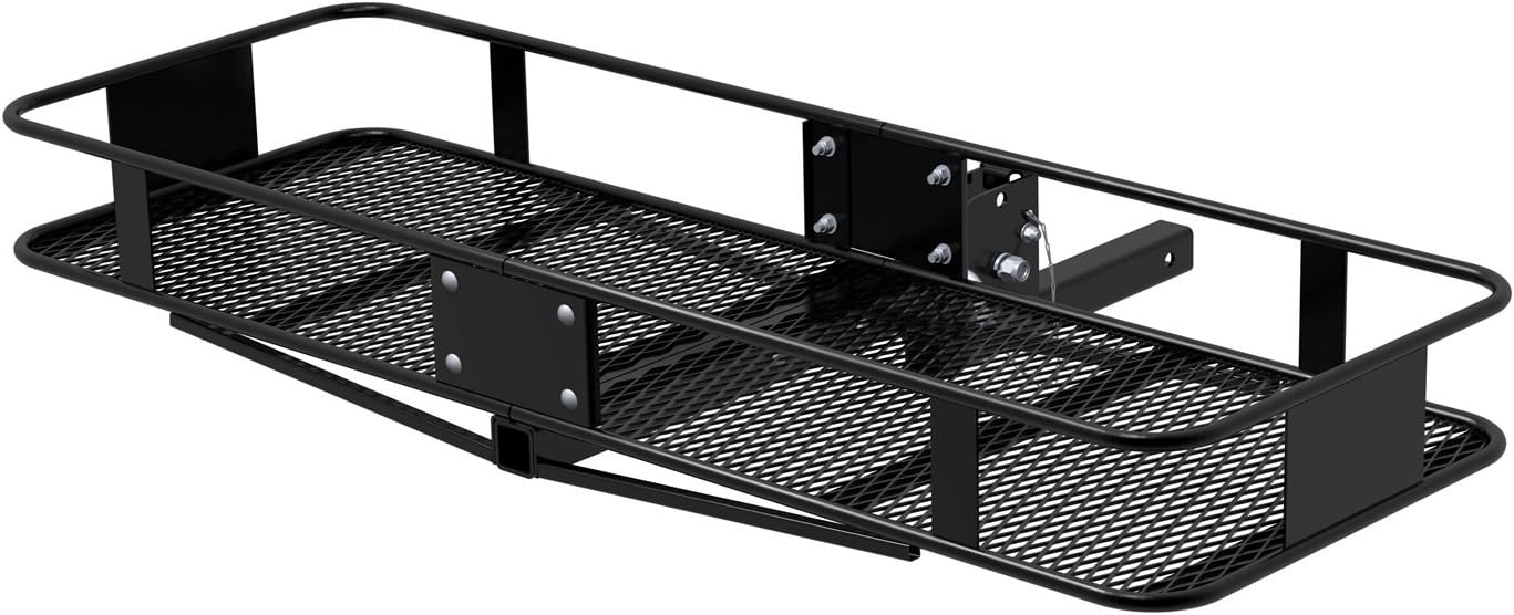 Curt Manufacturing 18131 2Piece Basket Cargo Carrier with Folding