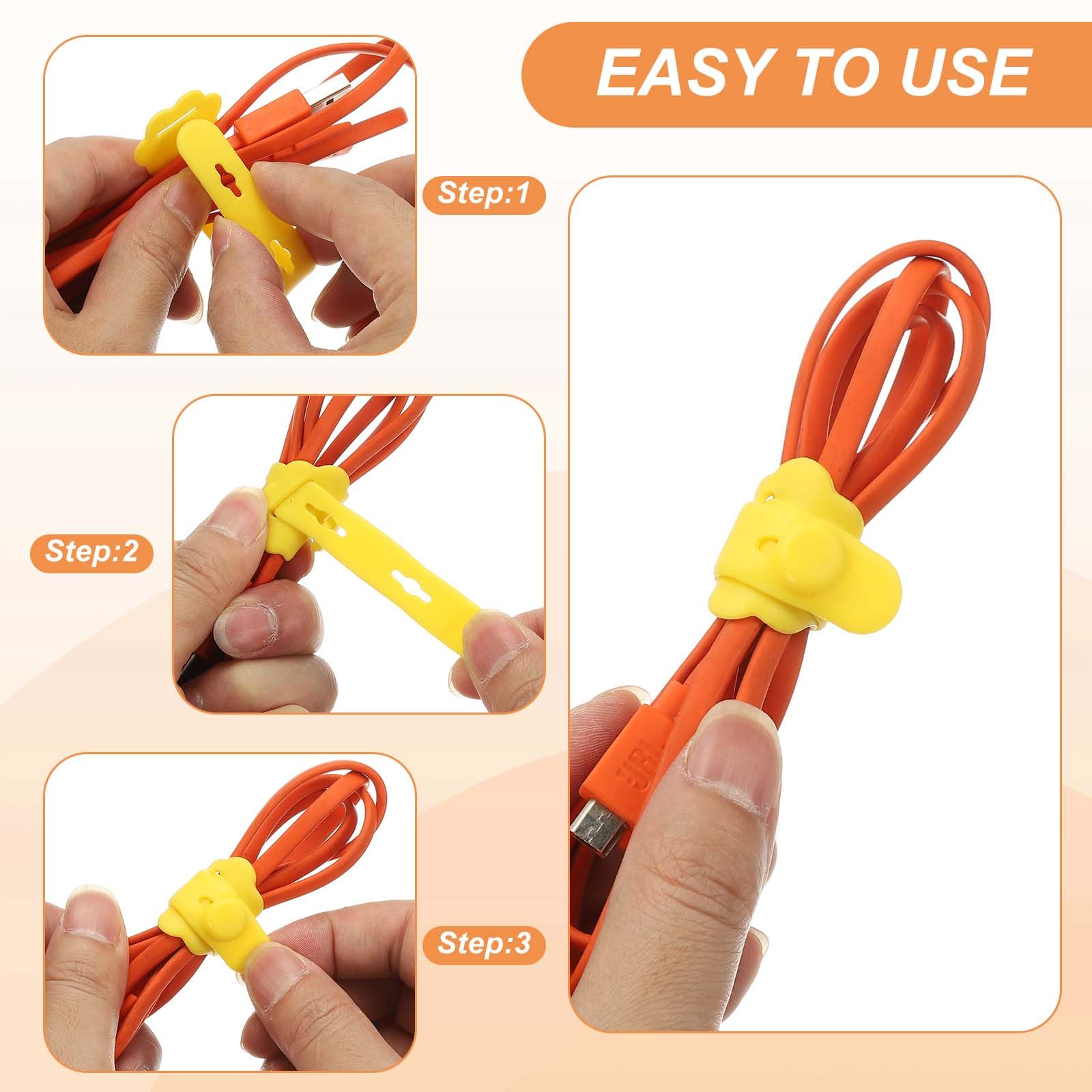PATIKIL 30Pcs Silicone Cable Ties - Image 4
