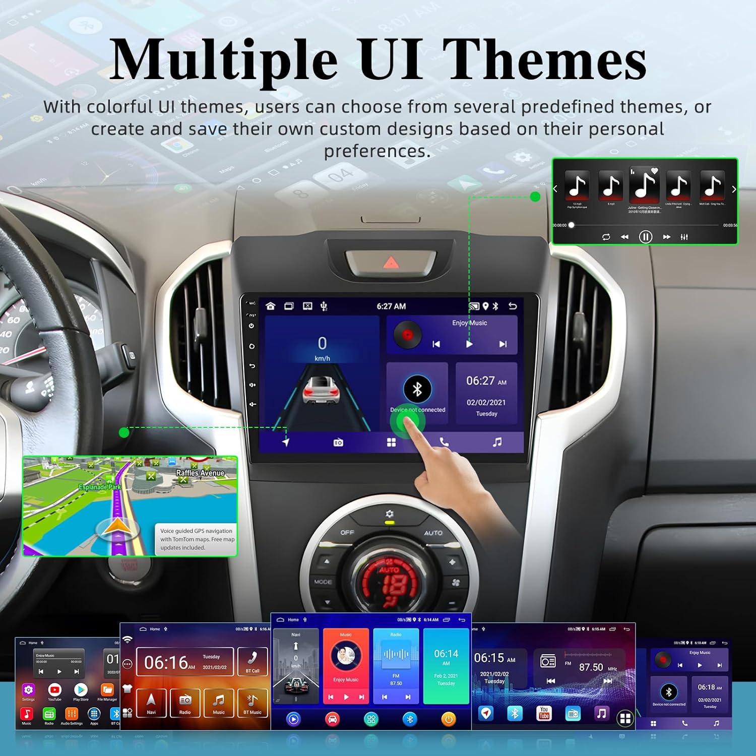 [2+64G] Android Car Radio for Isuzu DMAX and Chevrolet Trailblazer Holden S10 Colorado 2015-2018 - Wireless Carplay and Android Auto - 9 Inch Touchscreen Car Stereo with WiFi/GPS + AHD Backup Camera