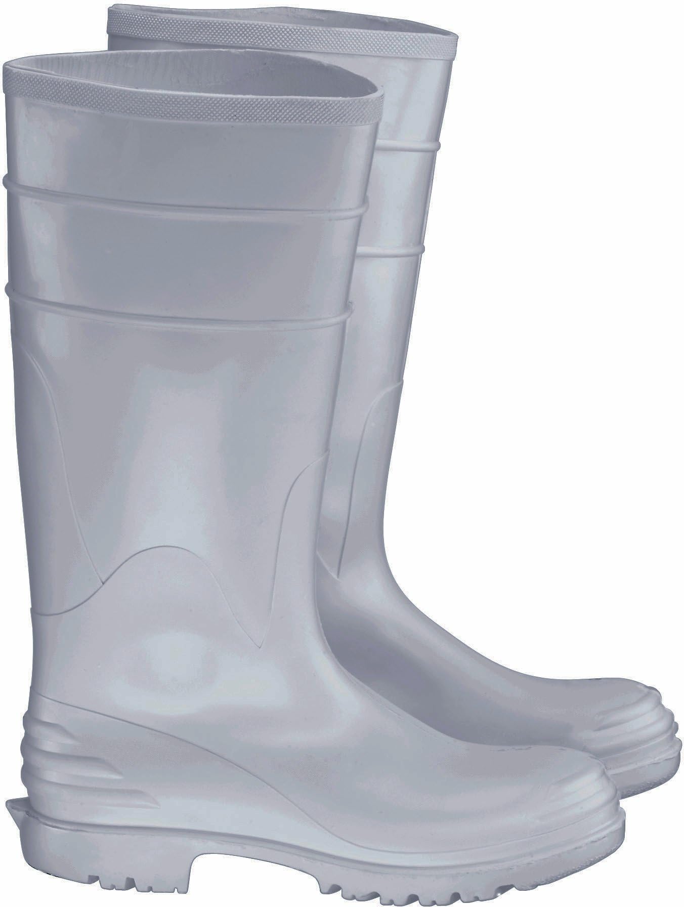 ONGUARD 81076 Polymax Ultra Men's Steel Toe KneeBoots with Ultragrip Sipe Outsole, 16" Height, White, Size 6