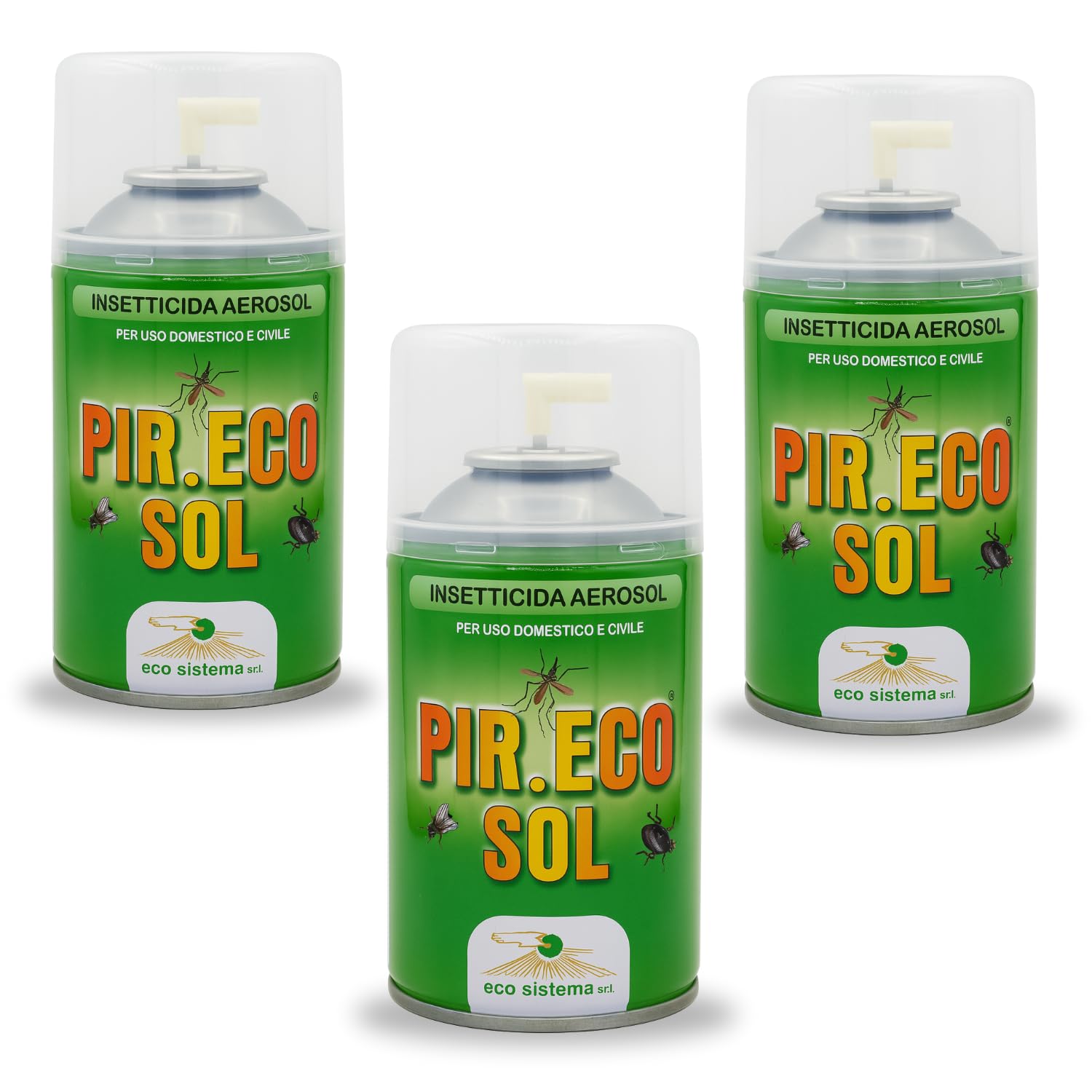 Palucart 3 Insetticida mosche zanzare insetti volanti insetti striscianti uso domestico 250 ml a base di Piretro naturale sinergizzato con Piperonil Butossido