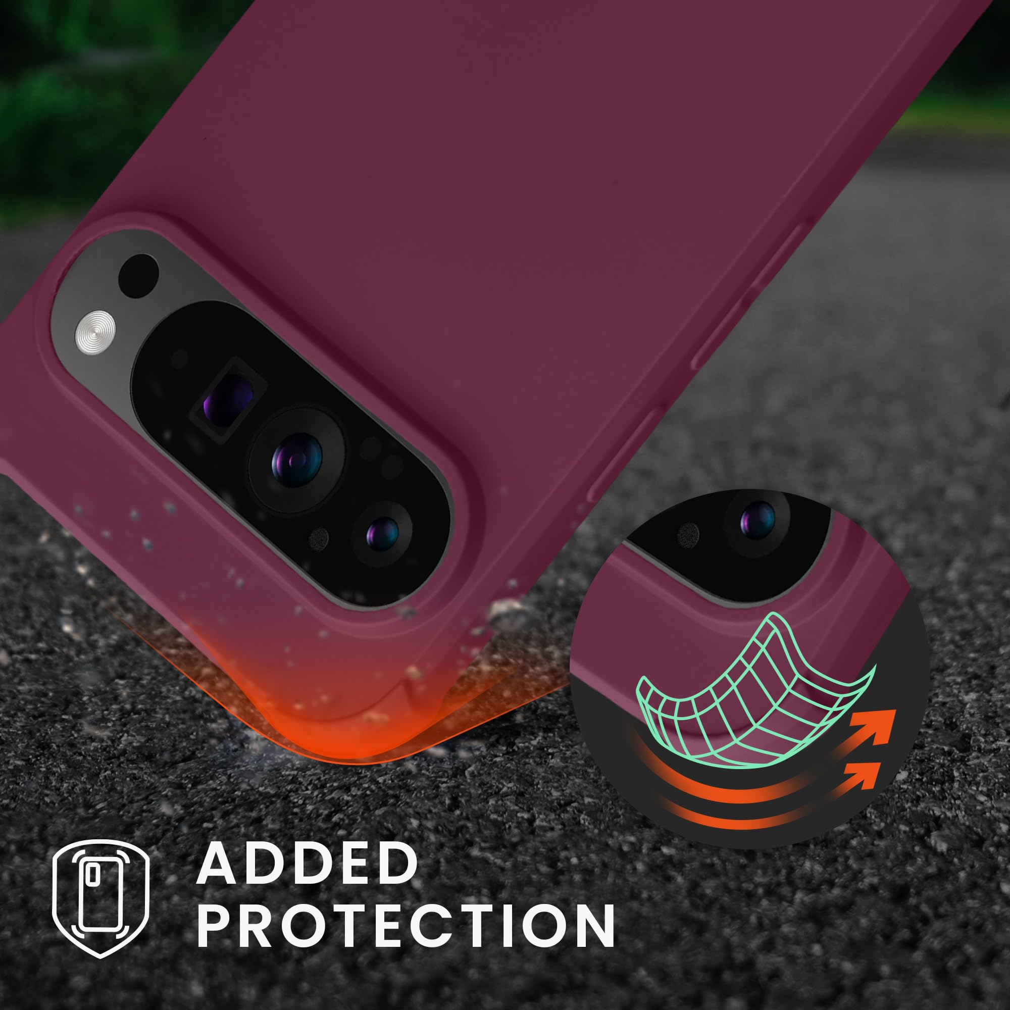 Kwmobile Carcasa Compatible Con Google Pixel 9 Pro XL Funda Con Cuerda - Funda Con Correa Colgante - Cordón Ajustable - Bordes Elevados - Flores Colores